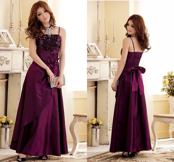 

2018 long bridesmaid dresses spaghetti straps flowers prom dresses/bridesmaid maxi skirt evening party gowns plus size, White;pink