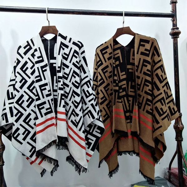 

Autumn winter 2018 cardigan weater jacket tyle fringe cape loo e large ver ion thick cape weater for lady
