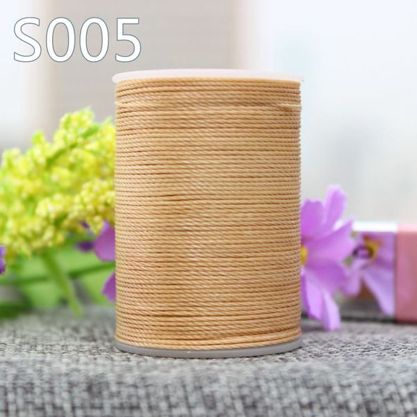 

wholesale diameter 0.45mm leather sewing thread 40 color to choose hand-stitched polyester round waxed thread color, Black;white