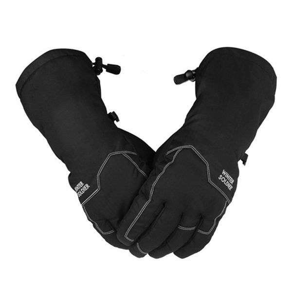 

profession man ski gloves extended anti-slip touch screen windproof waterproof breathable warm snowboard hiking gloves 2019 new