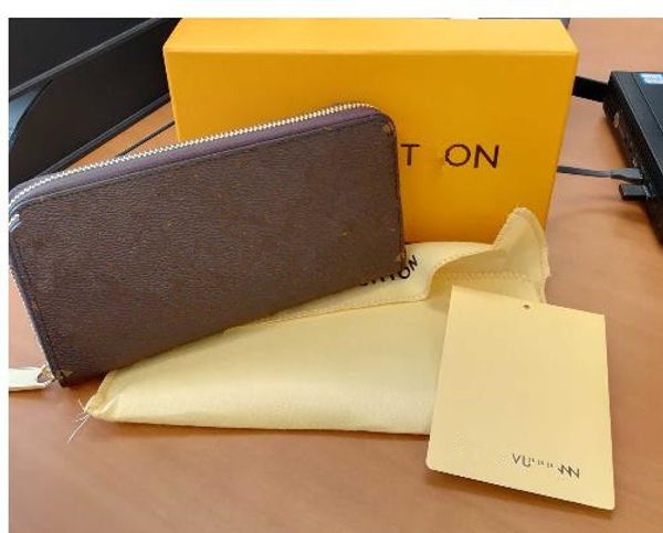 

luxury with box luxury women man real leather multicolor coin purse wallet card holder classic zipper wallet, Red;black