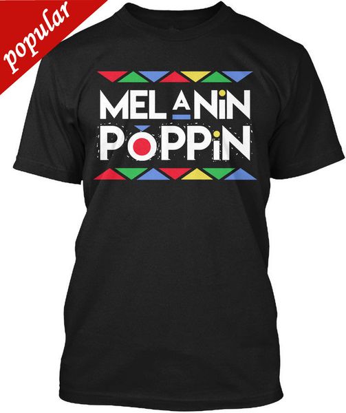 

Военные Футболки Круглый Вырез Мужчины Короткие Графический Меланин Поппин Трой