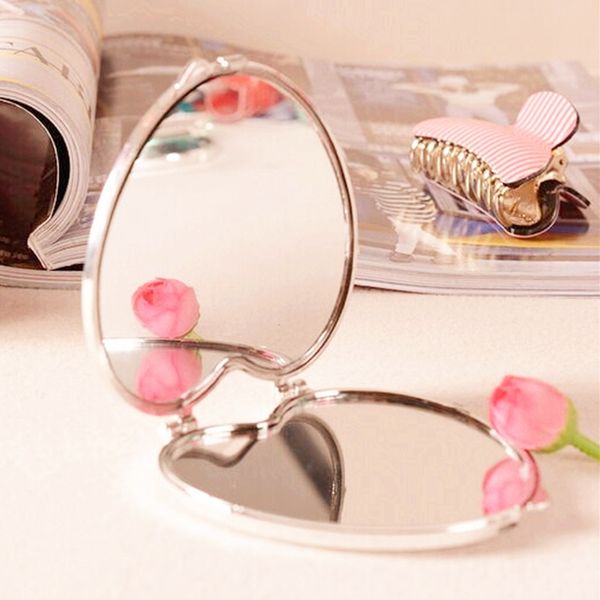 

mini folding cosmetic make-up mirror, easy to carry compression type design compact mirror portable makeup tools pocket mirrors