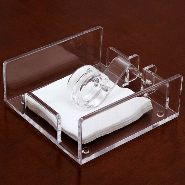 

middle size roller style seat type acrylic napkin holder for sheet paper