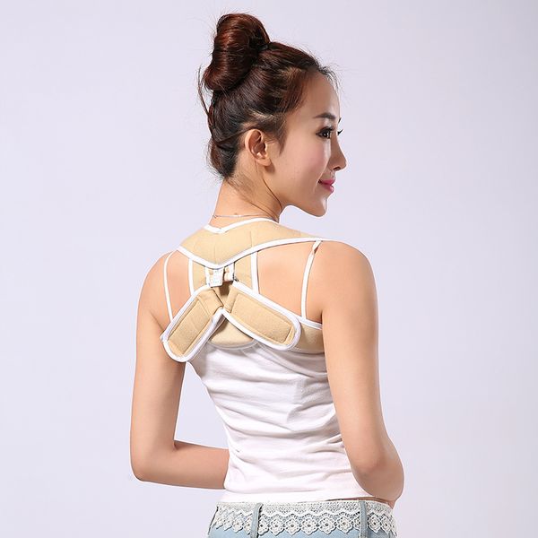 

bustiers women corset spine support belt poor posture corrector back shoulder posture correction brace ortcs belt z4, Black;white