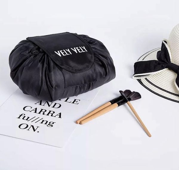 

portable cosmetic bag magic cosmetic & wash pouches drawstring toiletry makeup bags lady's traveling large capacity bags dda130