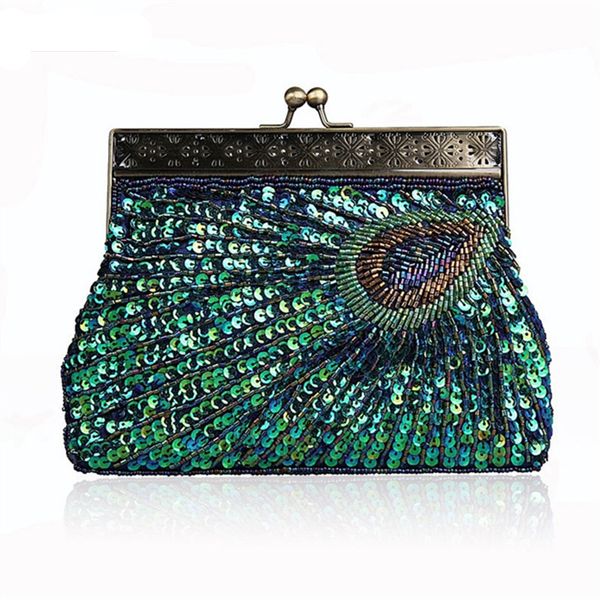 

2017 новая женщина китайский стиль высокое качество ручной пакет штраф ретро павлин дамы сумка ужин сумка вечерняя сумка сумки на ремне
