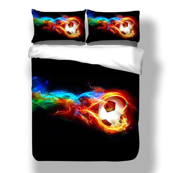 

wensd deluxe 3d comforter bedding sets bedclothes pattern fireball duvet cover for zipper-twin full king housse de couette