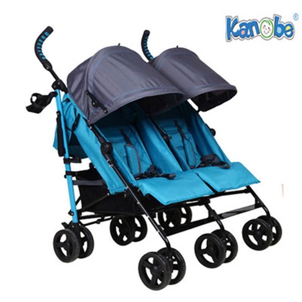 

2018 twins baby carriage sitting and lying folding two seat twins stroller double seat baby buggy