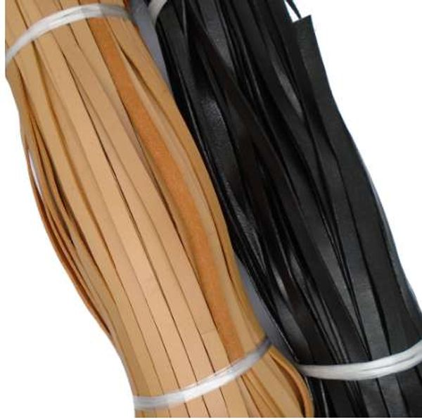 

zxz 3 meters 10mm flat black/natural genuine real leather strap cord 10x2mm string lace thong for jewelry making findings, Silver