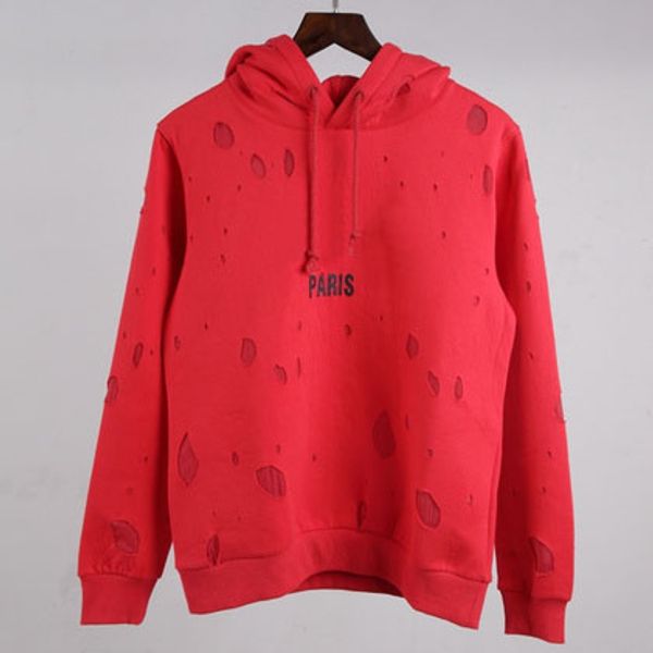 

Новая мода зима Мужчины Женщины Париж толстовка с капюшоном учитывая кофты осень