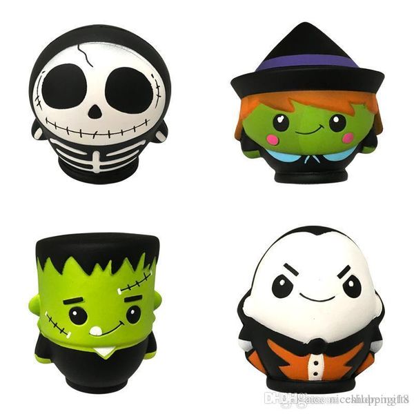 

2018 new hallowmas squishy human skeleton doll slow rising rebound decompression toys squishies hand squeezed toy children halloween gifts