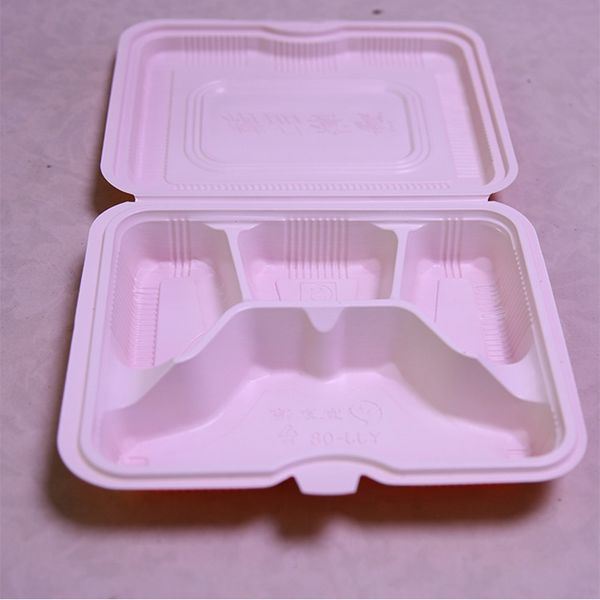 

food-grade covered disposable pp plastic food lunch box, take-out box, lunch box, three grids, one grid, a total of four grids mx5090