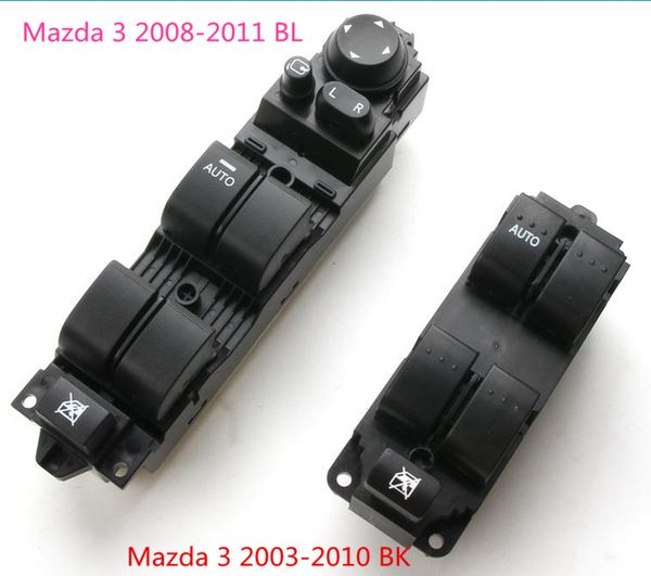 Interruptor de Elevador de Janela de Controle de Potência da Porta elétrica Para Mazda 3 2003-2010 BK 2008-2011 Leme esquerdo BL BP1E-66-350 BEK6-66-350