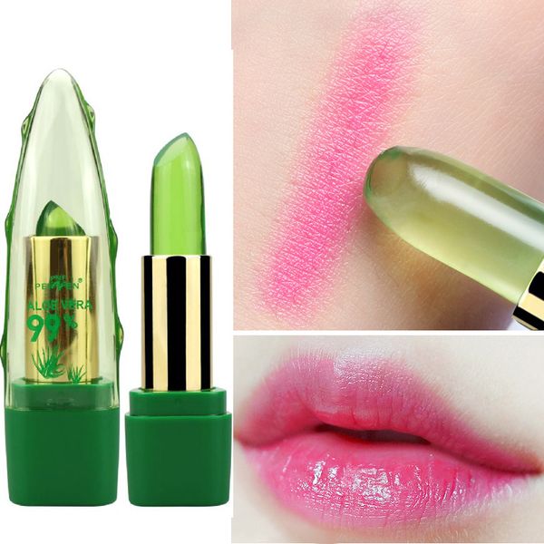 

2018 new batom 99% aloe vera natural temperature change color jelly lipstick long lasting moistourizing lip makeup