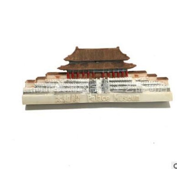

china beijing great wall, the temple of heaven tiananmen tourism souvenir fridge magnet message posted