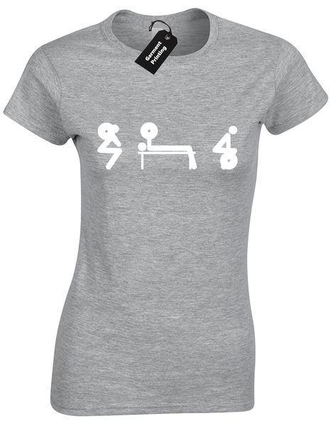 Squat Bench Deadlift Ladies T Shirt Fitness Workout Boxing