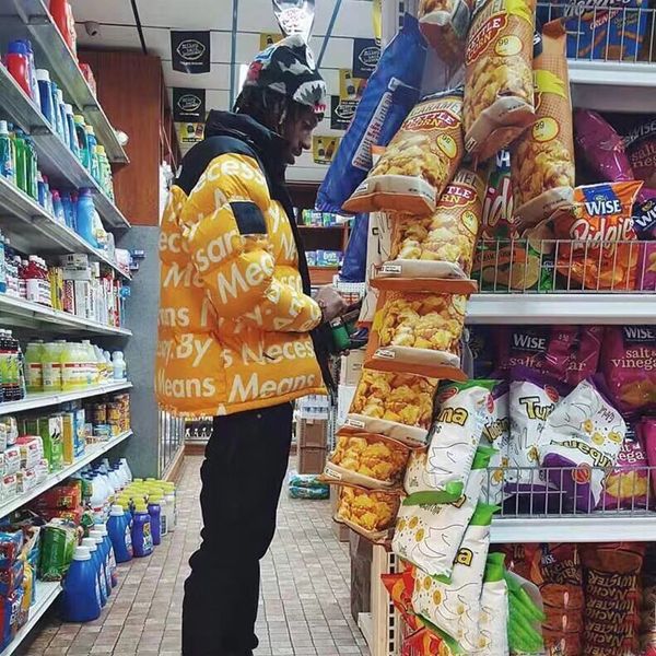 

18fw n x joint down jacket new letter bomb coat fahion warm jacket man and women down jacket hfbyyrf044, Black