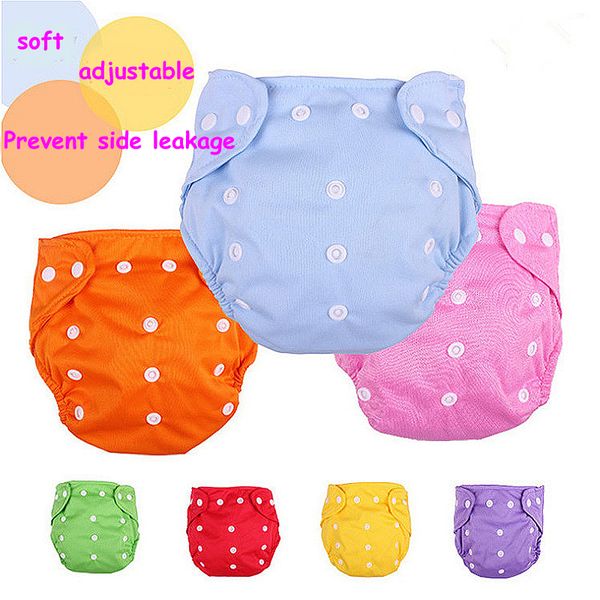 

1pc cotton reusable nappies soft covers baby cloth diapers adjustable training pants waterproof cloth diaper nappy changing