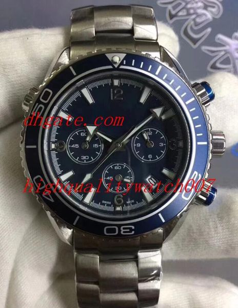 

luxury watch 600m 44mm 215.90.46.51.99.001 215.30.46.51.01.002 vk quartz chronograph working mens watch watches, Slivery;brown