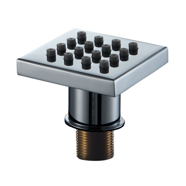 

40*40*9mm new promotion silicon square brass body shower jets body sprayer jets bathroom spa sprayer nozzle
