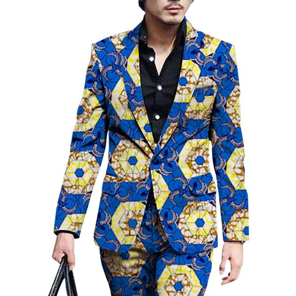 

man's hip hop african clothes 3d printed suit blazer mens fashion african dresses hip hop africa clothing dashiki robe africaine, White;black