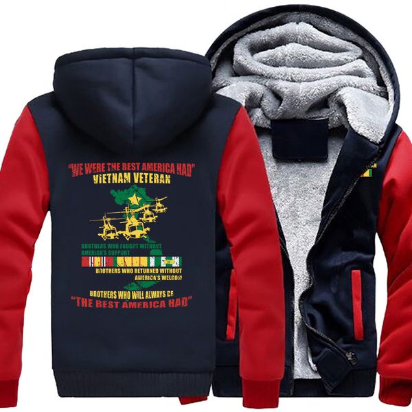 

personality fashion the america had coat casual printing hooded zipper hoodies autumn winter mens veteran jackets, Black;brown
