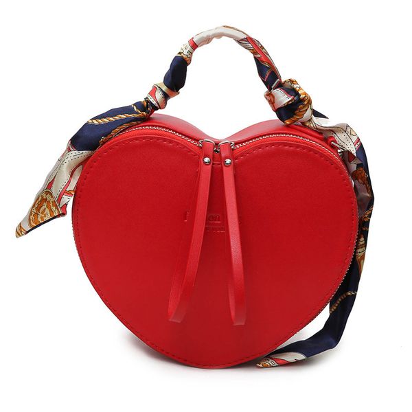 

2017 new fashion totes heart shaped luxury handbags women bags design pu leather crossbody bag scarf handle shoulder bag d18101303