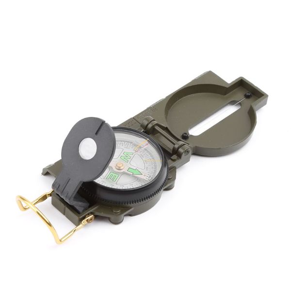 

portable folding compass camping hiking survival guider outdoor tool