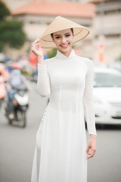 

white woman aodai vietnam traditional clothing ao dai vietnam robes and pants costumes improved cheongsam ethnic style, Red
