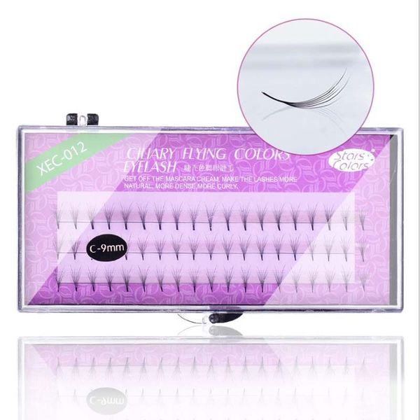 

6d thickness c curl 60 clusters false eye lashes 8/9/10/11/12mm grafting fake extensions tools