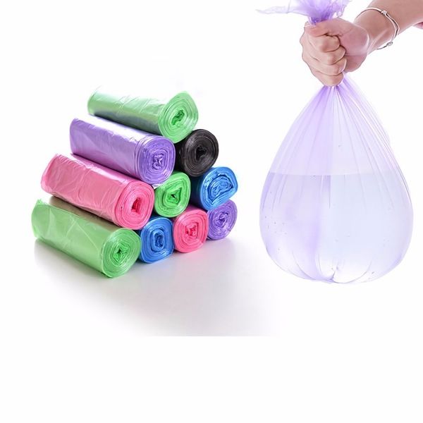 45 * 50 cm Çöp Torbası Çöp Için Tek Kullanımlık Çanta Mutfak Banyo Çöp Can Liners yatak odası Ev Için 5 Rolls / Set