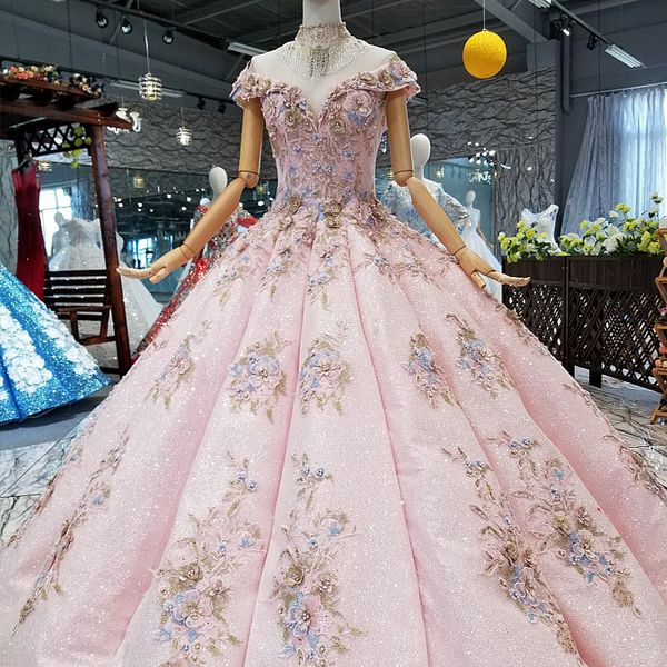 

2019 розовый бальное платье бальные платья с плеча милая вечерние платья с кристалл ожерелье кривая форма платье выпускного вечера девушки т, Black;red