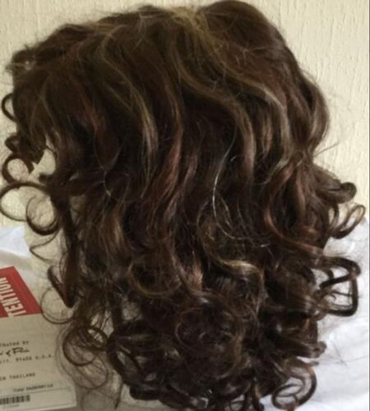 

penelope xo razberry ice monofilament wig by amore rene of paris, Black;brown