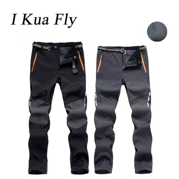 

winter ski pants outdoor men hiking waterproof camping trekking fleece skiing pants climbing softshell trouserl fishing women 4