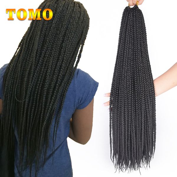 2019 Tomo Crochet Braiding Hair Extensions Pure Ombre Brown Grey