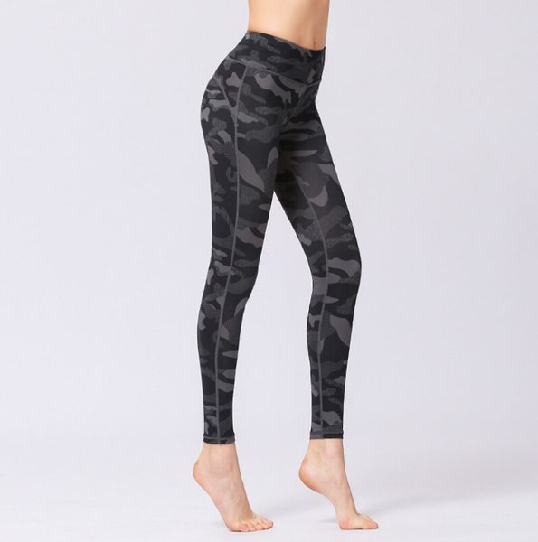 Pantaloni fitness nuovi produttori all'ingrosso pantaloni da yoga stampati mimetici da donna pantaloni sportivi all'aperto danza yoga nove pantaloni