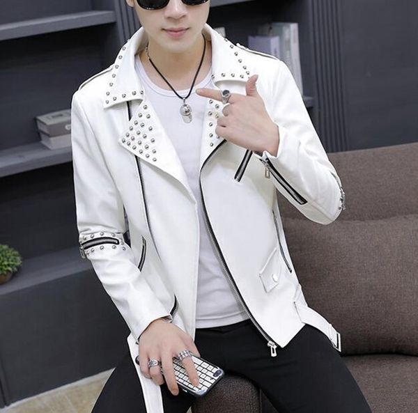 

men's winter boutique of the new european and american fashion leisure trend personality slimming warm pure color fur coat m-2xl, Black