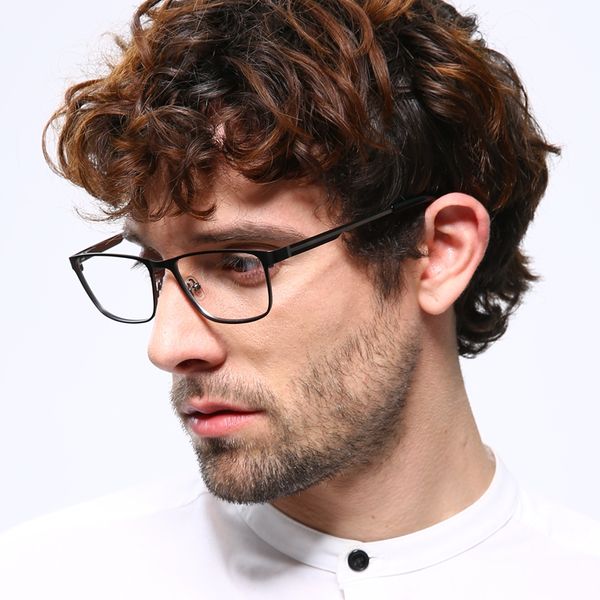 

langford frame eyeglasses frame men optical glasses spring legs eyeglass square prescription glasses eyewear 1374, Silver