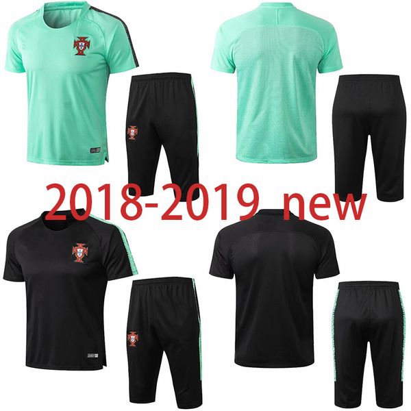 

2018 world cup portugal occer training uit hort leeve 3 4 pant 18 19 ronaldo pepe f coentrao j moutinho nani carvalho football track ui