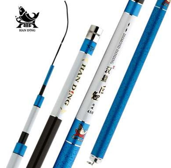 Entregando Super Hard Haste de Pesca Carbono Material de Alta Qualidade Telescópica Rod Mar Fishing Rod Taiwan Pesca para Big Carp Fish