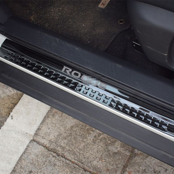 4PCS Sets Car Stainless Stee door Sill Scuff Plate For Your ROGUE 2014-2018