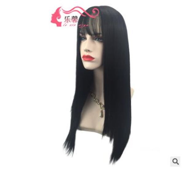 2018 New Products European And American Wig Black Long Straight