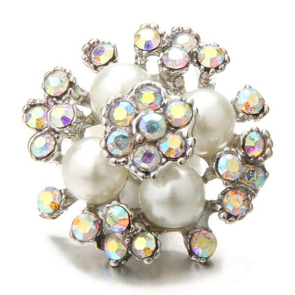 

noosa chunks rhinestone imitate pearl snap buttons for 18mm snap button necklace bracelet jewelry accessories