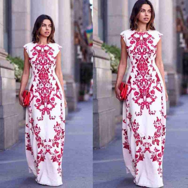 

women's fashion summer sleeveless dress boho long maxi ball gown cocktail party beach dress, White;black