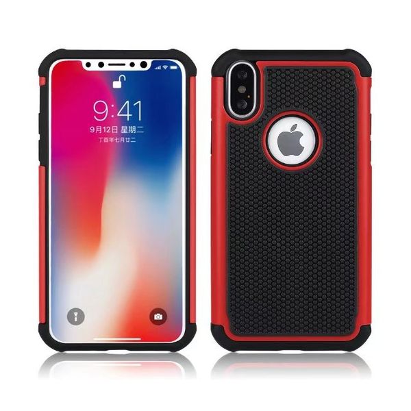 

protective for iphone designer phone cases 3in1 football grain honey comb heat dissipation robot phone case for samsung mobile case