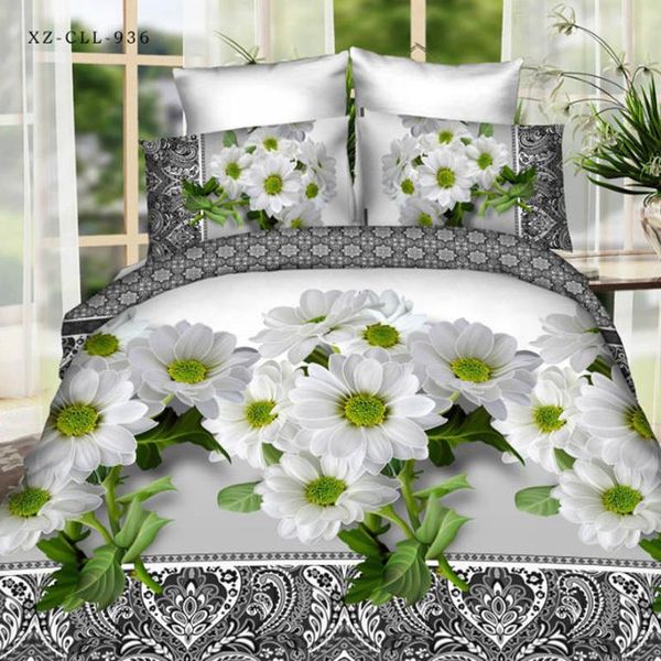 Popular 3d Flower Bedding Sets Bed Set Linen Cotton Twin Queen