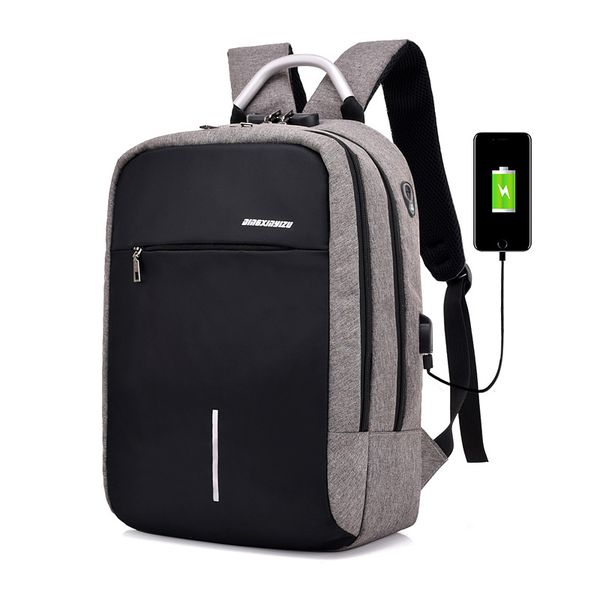

USB Charge Anti Theft рюкзак для мужчин 15 дюймов ноутбук мужские рюкзаки мода путешествия вещевой школьные сумки рюкзак мешок dos mochila