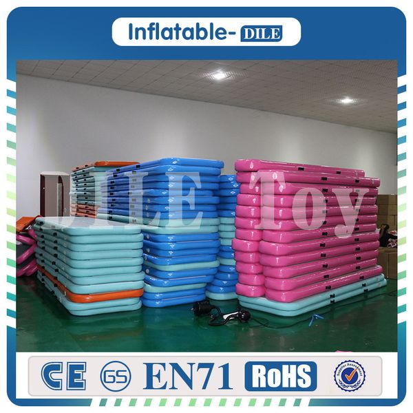 

to door dwf and 0.9mm pvc 3x1x0.1m inflatable air track tumbling mat for sale
