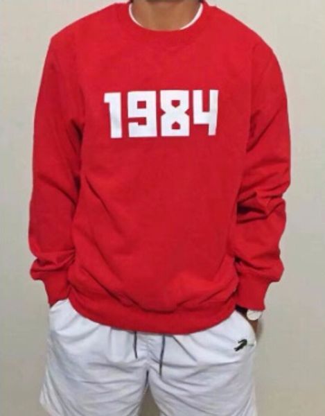 

1984 Print Men Women High Street Pullover Hoodie Gosh Rub Lovers Casual Fashion Hooded Sweatshirt Active Sweaters Top